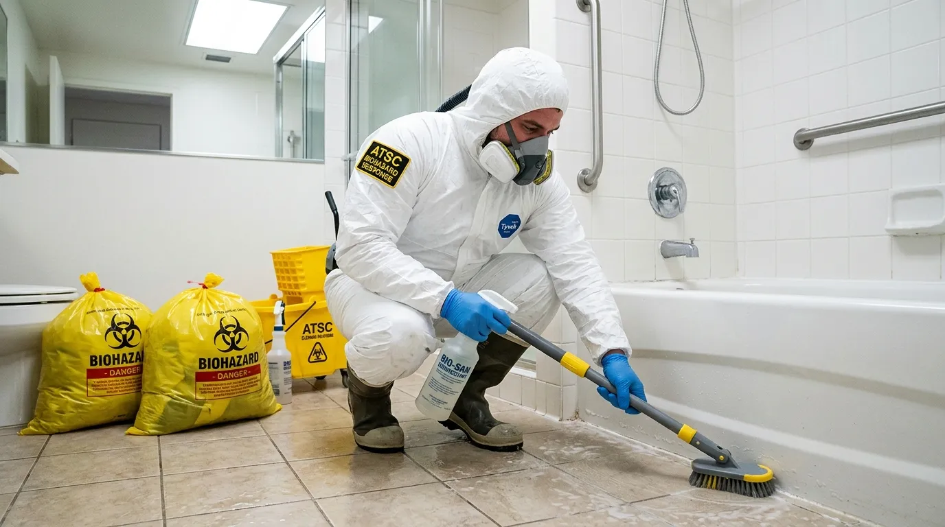 Decontamination equipment deployed for Blood Cleanup in High Point